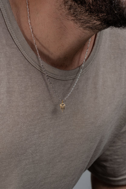Silver 925 chain & Gold Cleopatra's Eye