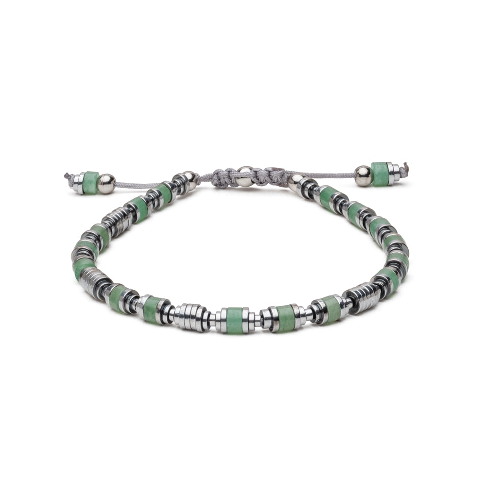 Fully handmade - Green stone