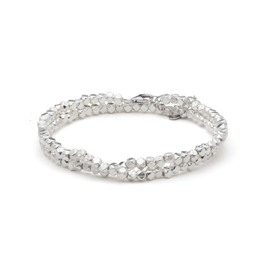 Double square Bracelet - 925 Silver